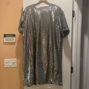 Sequin shift dress NWT!